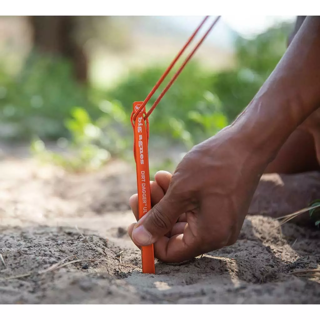 Big Agnes Dirt Dagger UL 6” Tent Stakes | Pack Of 6 Camping Kit 8 Big Agnes Dirt Dagger UL 6” Tent Stakes | Pack Of 6 Camping Kit
