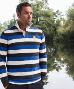 Black & Blue 1871 Addison 1871 Rugby Shirt