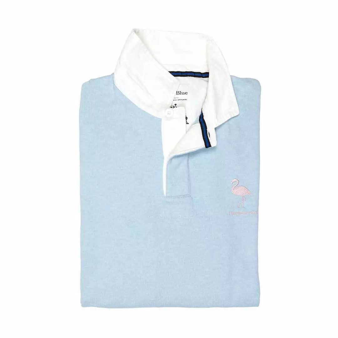 Black & Blue 1871 Clothing Flamingoes 1871 Rugby Shirt 5 Black & Blue 1871 Clothing Flamingoes 1871 Rugby Shirt