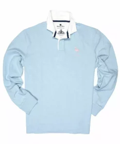 Black & Blue 1871 Clothing Flamingoes 1871 Rugby Shirt