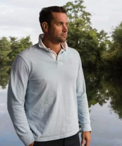 Black & Blue 1871 Clothing Flamingoes 1871 Rugby Shirt