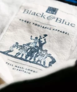 Black & Blue 1871 Clothing Ireland 1875 Rugby Shirt