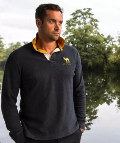 Black & Blue 1871 Clothing Malborough Nomads 1871 Rugby Shirt