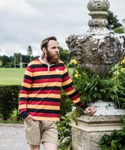 Black & Blue 1871 Mohicans 1871 Rugby Shirt Clothing