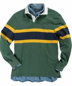 Black & Blue 1871 Clothing Outdoor Heritage Rugby Shirt