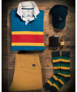 Black & Blue 1871 Outdoor Heritage Rugby Shirt Clothing