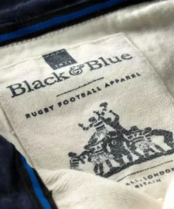Black & Blue 1871 Clothing Queen's House 1871 Rugby Shirt