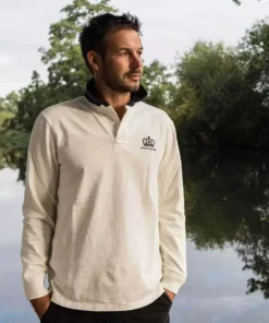 Black & Blue 1871 Clothing Queen's House 1871 Rugby Shirt