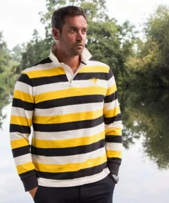 Black & Blue 1871 Wimbledon Hornets 1871 Rugby Shirt Clothing