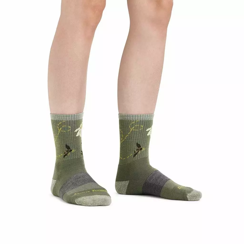 Darn Tough Clothing Queen Bee Micro Crew Lightweight W/ Cushion | Women's 5 Darn Tough Clothing Queen Bee Micro Crew Lightweight W/ Cushion | Women's