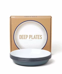 Falcon Enamelware Home, Garden & Cooking Deep Plates (Set Of 4)