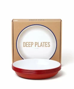 Falcon Enamelware Home, Garden & Cooking Deep Plates (Set Of 4)