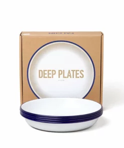 Falcon Enamelware Home, Garden & Cooking Deep Plates (Set Of 4)