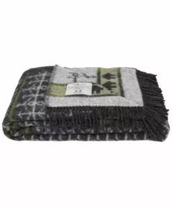Öjbro Vantfabrik Ekshärad Sot Wool Blanket