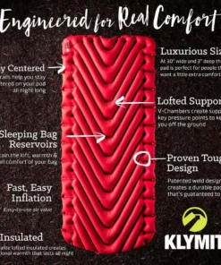 Klymit Insulated Static V Luxe Camping Mat Camping Kit