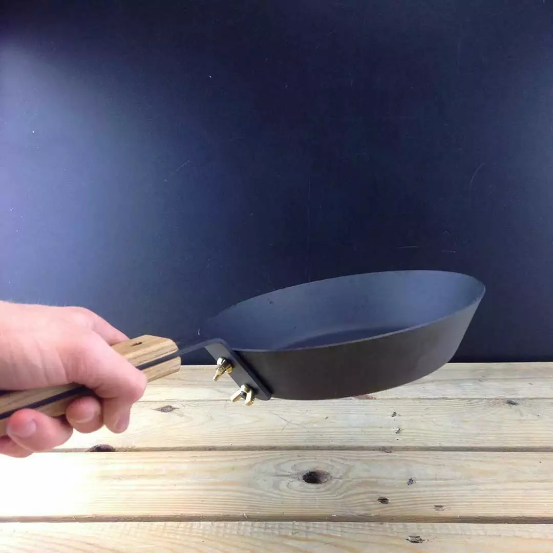 Netherton Foundry Home, Garden & Cooking 10" Spun Iron Glamping Pan 4 Netherton Foundry Home, Garden & Cooking 10" Spun Iron Glamping Pan