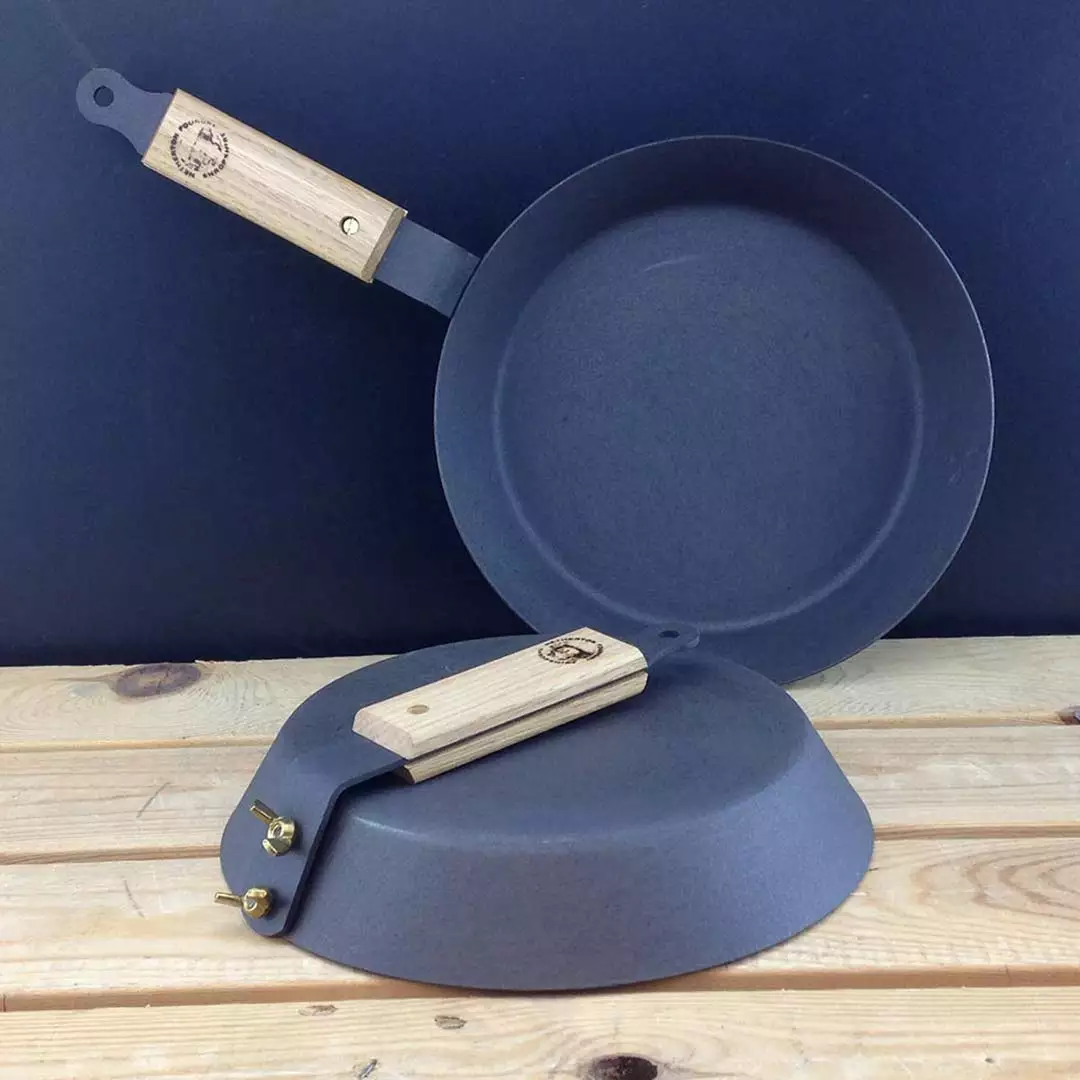 Netherton Foundry Home, Garden & Cooking 10" Spun Iron Glamping Pan 7 Netherton Foundry Home, Garden & Cooking 10" Spun Iron Glamping Pan