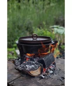 Netherton Foundry Home, Garden & Cooking Dutch Oven With Hot Coals Lid And Stand