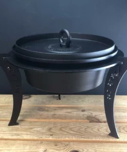 Netherton Foundry Home, Garden & Cooking Dutch Oven With Hot Coals Lid And Stand