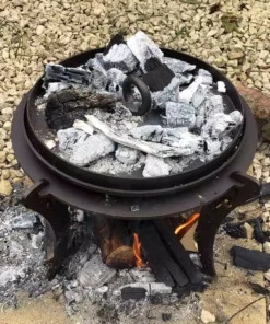 Netherton Foundry Home, Garden & Cooking Dutch Oven With Hot Coals Lid And Stand