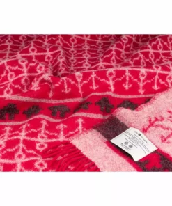 Öjbro Vantfabrik Ekshärad Röd Wool Blanket