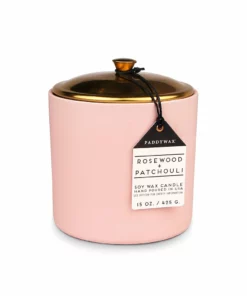 Paddywax Hygge 15oz Ceramic | Rosewood & Patchouli