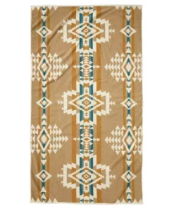 Pendleton Oversized Jacquard Spa Towel | Rock Point Ivory New