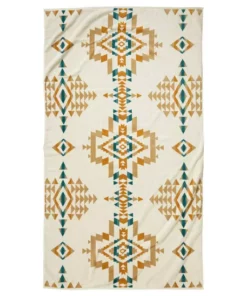 Pendleton Oversized Jacquard Spa Towel | Rock Point Ivory New