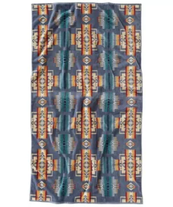 Pendleton Oversized Jacquard Spa Towel | Slate