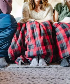 Rumpl Camping Kit Flannel Sherpa Blanket