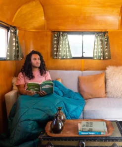 Rumpl Nanoloft Puffy Blanket Camping Kit