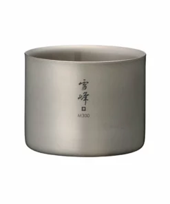 Snow Peak Double Wall Titanium Stacking Mug M300 Camping Kit