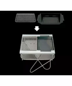 Snow Peak Grill Plate Half Deep Depth Camping Kit