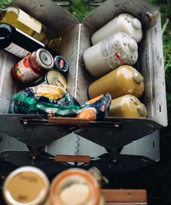 Snow Peak Stacking Shelf Container 25 Camping Kit