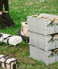 Snow Peak Stacking Shelf Container 50 Camping Kit