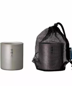 Snow Peak Camping Kit Titanium Double Wall H200 Stacking Mug