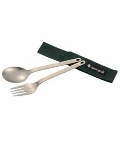Snow Peak Camping Kit Titanium Fork & Spoon Set