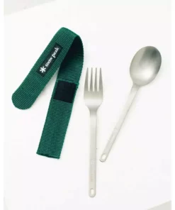 Snow Peak Camping Kit Titanium Fork & Spoon Set 11 Snow Peak Camping Kit Titanium Fork & Spoon Set