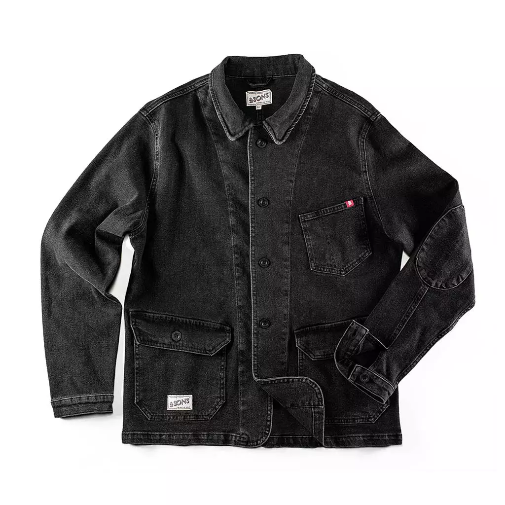 &SONS Black Denim Carver Jacket Clothing 3 &SONS Black Denim Carver Jacket Clothing