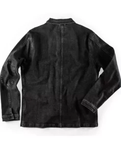 &SONS Black Denim Carver Jacket Clothing