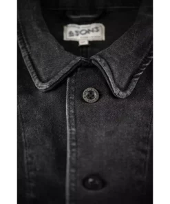 &SONS Black Denim Carver Jacket Clothing 27 &SONS Black Denim Carver Jacket Clothing