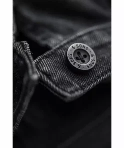 &SONS Black Denim Carver Jacket Clothing 23 &SONS Black Denim Carver Jacket Clothing