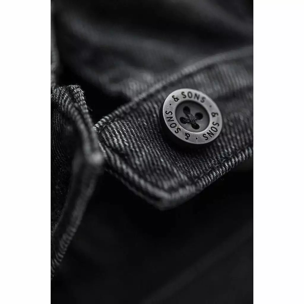 &SONS Black Denim Carver Jacket Clothing 6 &SONS Black Denim Carver Jacket Clothing