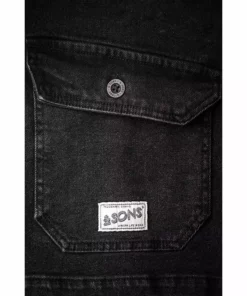 &SONS Black Denim Carver Jacket Clothing 25 &SONS Black Denim Carver Jacket Clothing