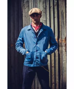 &SONS Blue Bolt Chore Jacket Clothing