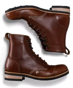 &SONS Brown Hudson Handmade Boots
