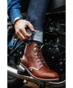 &SONS Brown Hudson Handmade Boots