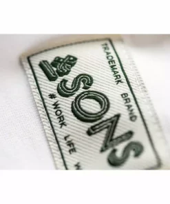 &SONS Classic White V-Neck T-Shirt Clothing