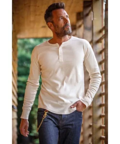 &SONS New Elder Henley Shirt Clothing
