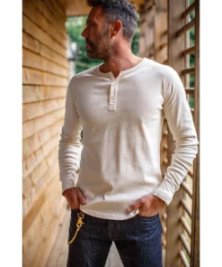 &SONS New Elder Henley Shirt Clothing